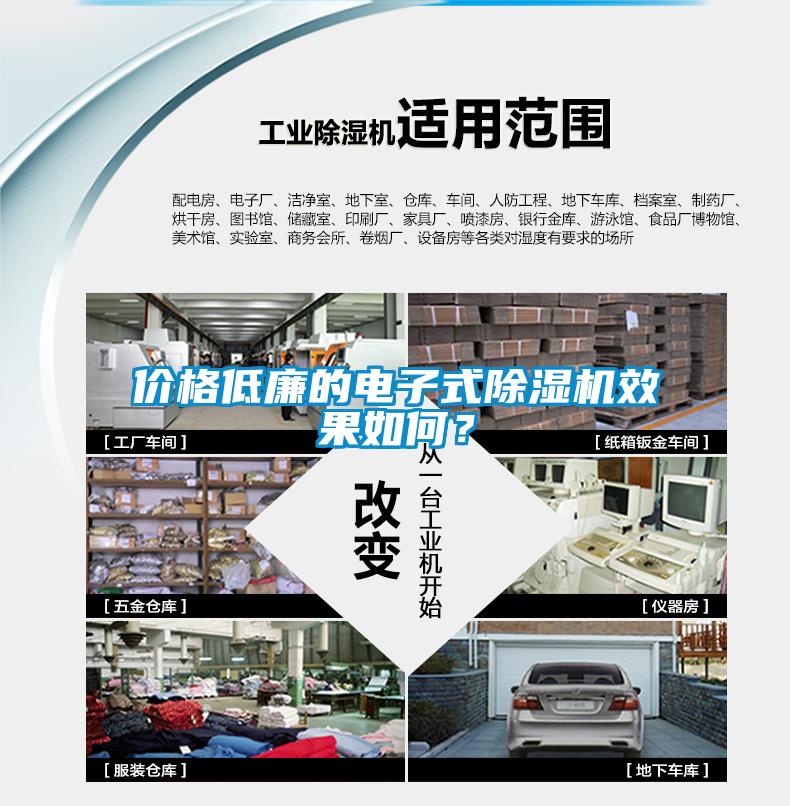 價格低廉的電子式除濕機效果如何？