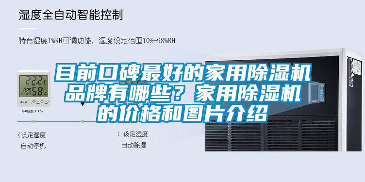 目前口碑最好的家用除濕機品牌有哪些？家用除濕機的價格和圖片介紹