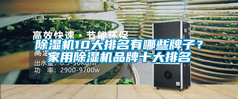 除濕機10大排名有哪些牌子？家用除濕機品牌十大排名