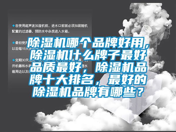 除濕機哪個品牌好用，除濕機什么牌子最好品質最好，除濕機品牌十大排名，最好的除濕機品牌有哪些？