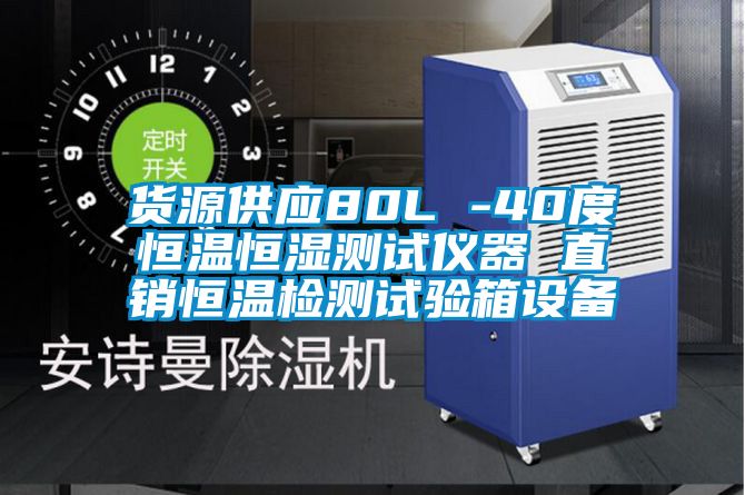 貨源供應80L -40度恒溫恒濕測試儀器 直銷恒溫檢測試驗箱設備